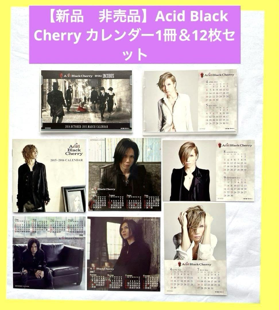 Amazon.co.jp: Acid Black Cherry カレンダー1冊＆12枚セット : 文房具